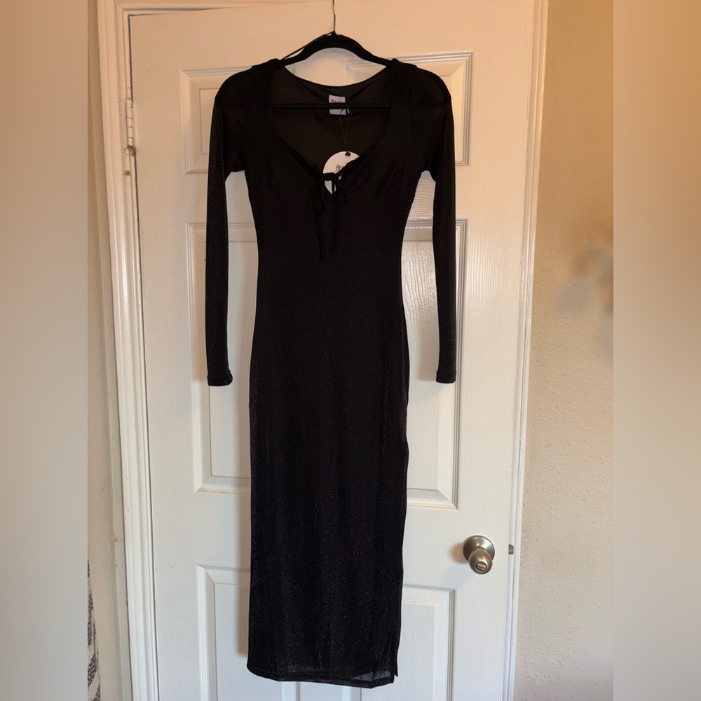 Princess Polly Black Long Sleeve Dress